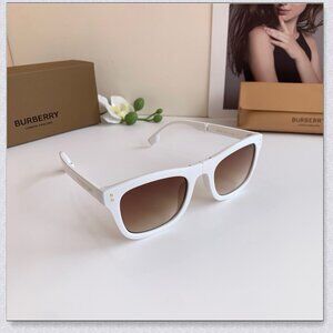 Burberry White Square Sunglasses